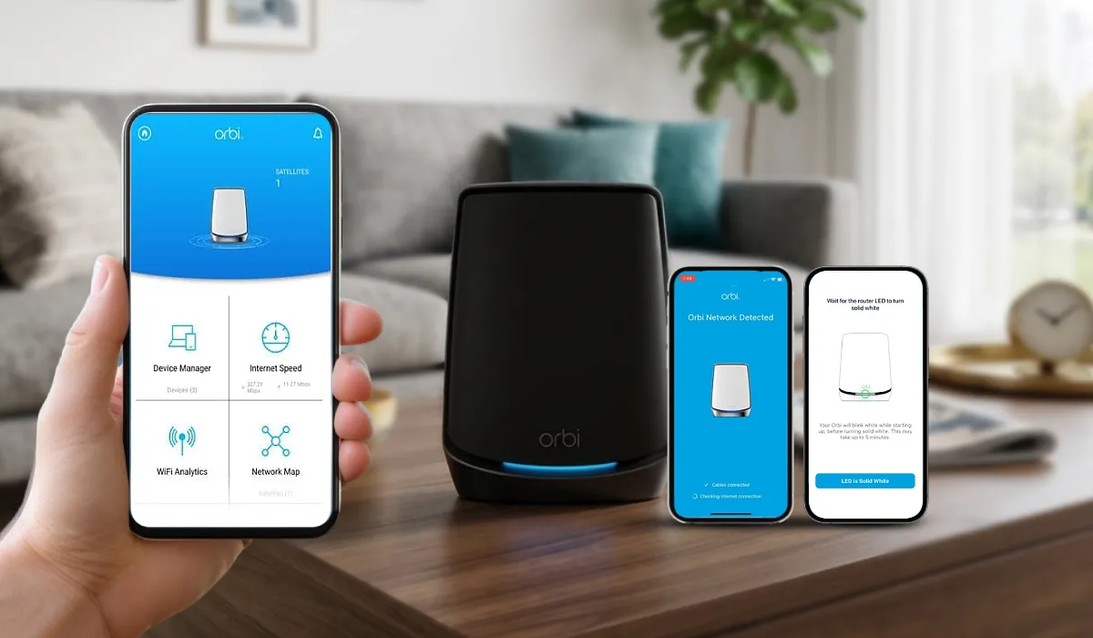 Orbi Setup Using Orbi