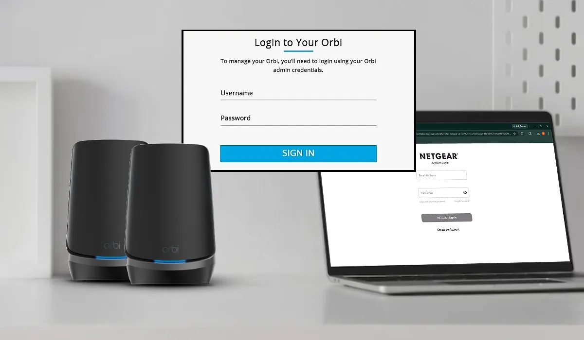 Orbi Login page