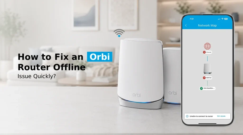 orbi router offline