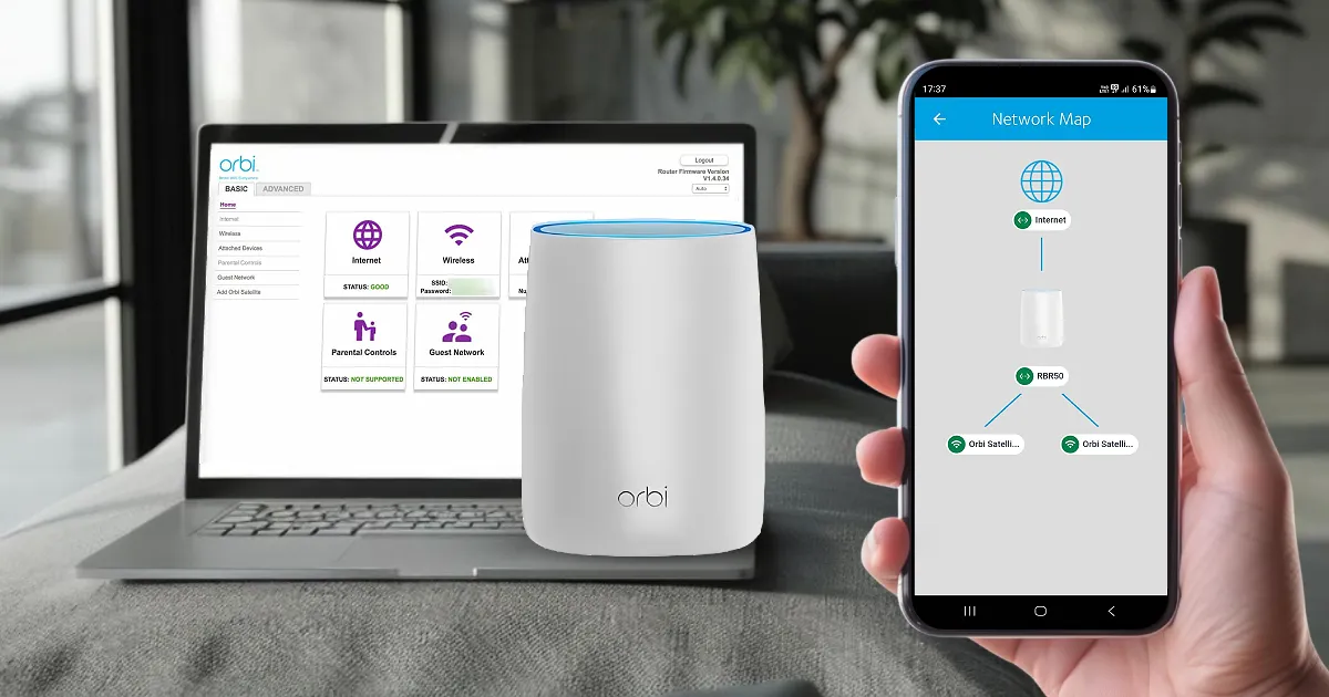 Orbi RBR50 Setup