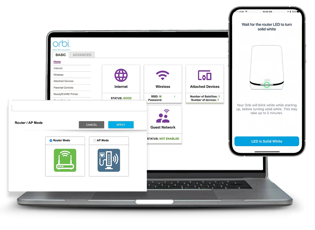 Orbi router setup